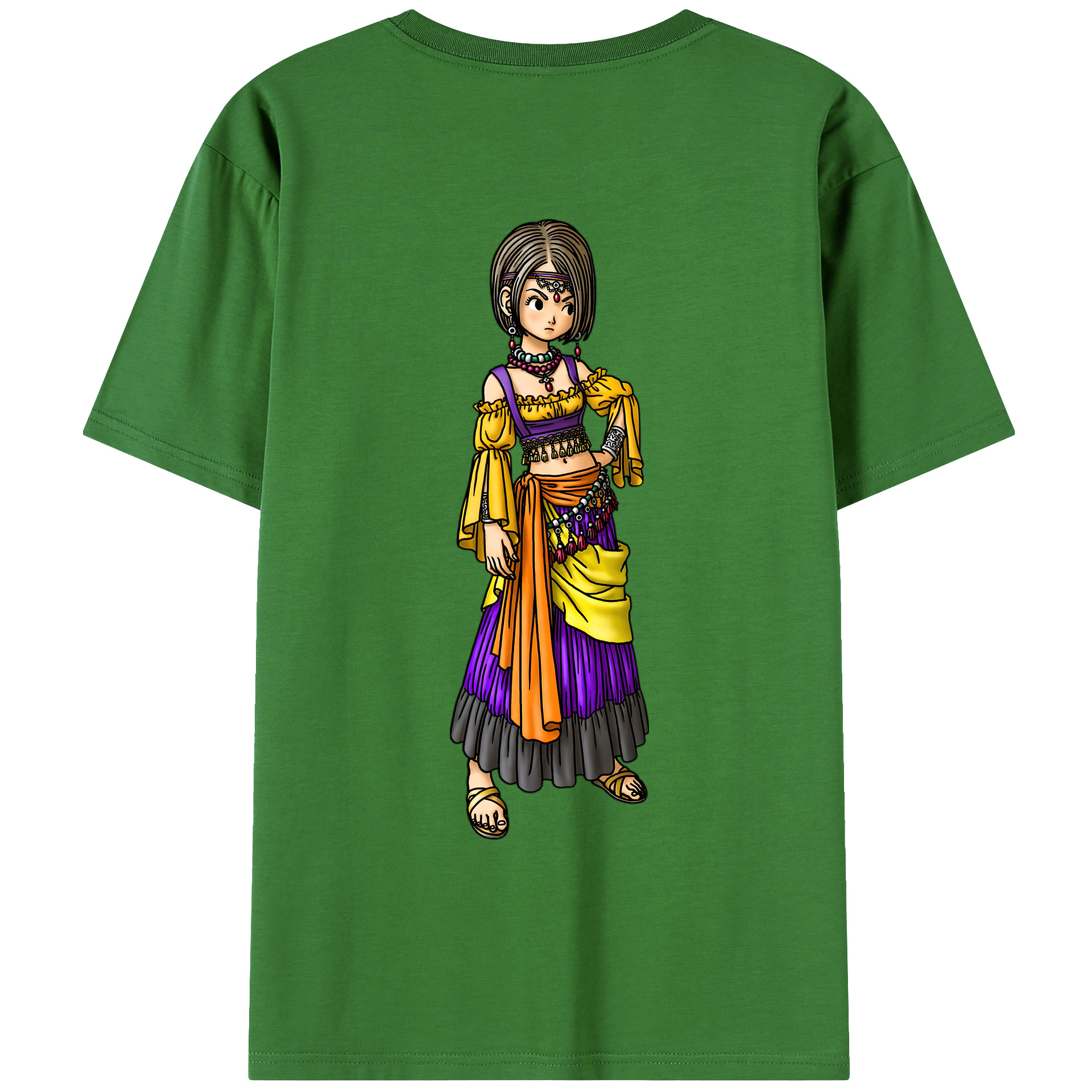 （画像用） ドラゴンクエスト Doragon Kuesuto Dragon Quest レディース半袖Tシャツ(バックプリント)
